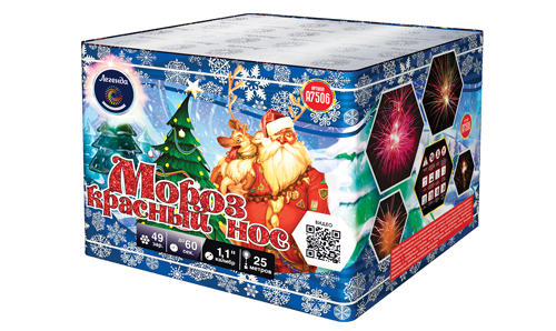  Батарея салютов Мороз Красный Нос  в Липецке